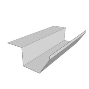 Bevel Self Hanging Gutter galvinized